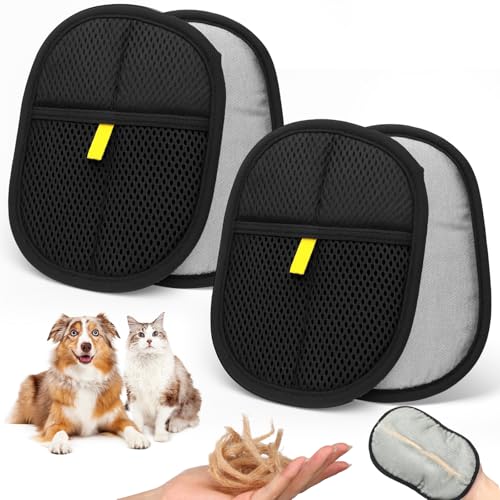 Didaey Tierhaarentfernungshandschuhe, elektrostatische Tierhaarentfernungshandschuhe, wiederverwendbar, Entferner für Katze, Hund, Stoff, Couch, Möbel, Teppich, Autositz, Katze Didaey Tierhaarentfernungshandschuhe, elektrostatische Tierhaarentfernungshandschuhe, wiederverwendbar, Entferner für Katze, Hund, Stoff, Couch, Möbel, Teppich, Autositz, Katze von Didaey