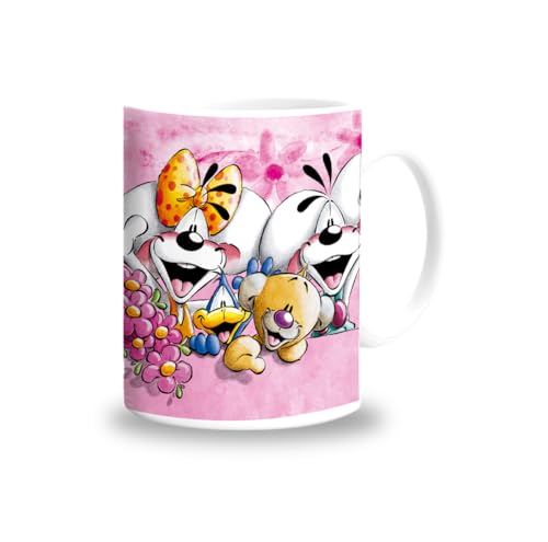 Diddl - Rosa Tasse – Keramiktasse mit Illustration – Geschenktasse präsentiert in einer schönen Kartonschachtel – ideal für Frühstück oder Kaffeepause für Nostalgie-Fans der 90er Jahre von Diddl