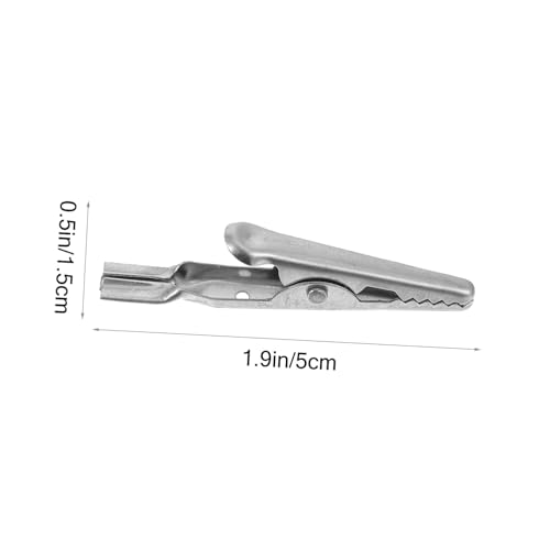 Didiseaon 10 Stück Teiliges Edelstahl Krokodilklemmen Metallklammern Korrosionsbeständig Langlebig für Schnelle Elektronische Testverbindungen und Temporäres Verkabeln Didiseaon 10 Stück Teiliges Edelstahl Krokodilklemmen Metallklammern Korrosionsbeständig Langlebig für Schnelle Elektronische Testverbindungen und Temporäres Verkabeln von Didiseaon