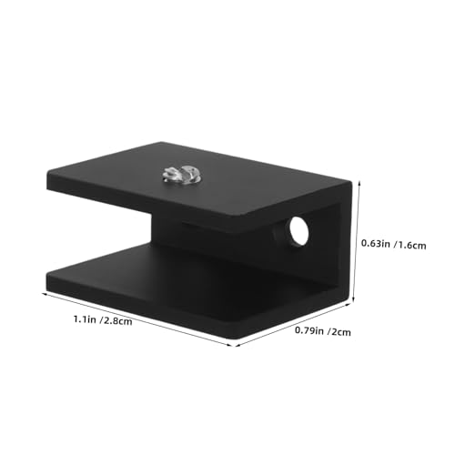 Didiseaon 15 Stück Teiliges Glasklemmen Aluminium Rechteckige Wandhalterung Stabile Glasregalhalter mit Starker Tragkraft Schnelle Montage Vielseitig für Bücherregale und Schrankregale von Didiseaon