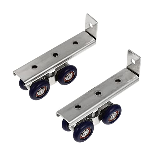 Didiseaon 1Satz Schiebetürrollen Metall Ersatzräder für Garderobe und Schränke Robuste Pulley Räder für Türsysteme Leichte Installation und Langlebig von Didiseaon
