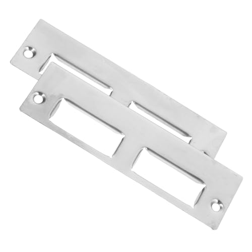 Didiseaon 2 Sätze Zubehör Für Türschlösser Innere Türriegel Trefferplatte Türschild Türplatte Streikplatten Verriegeln Türverschluss Verriegelung Nickel Stürmer Eisen Silber Didiseaon 2 Sätze Zubehör Für Türschlösser Innere Türriegel Trefferplatte Türschild Türplatte Streikplatten Verriegeln Türverschluss Verriegelung Nickel Stürmer Eisen Silber von Didiseaon