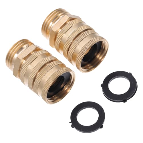 Didiseaon 2 Stück Teiliges Messing Schlauchadapter mit Doppelseitigem Innengewinde Drehbare Garten Schlauchkupplung Langlebig Auslaufsicher Inklusive Dichtungen Geeignet für Bewässerung und Didiseaon 2 Stück Teiliges Messing Schlauchadapter mit Doppelseitigem Innengewinde Drehbare Garten Schlauchkupplung Langlebig Auslaufsicher Inklusive Dichtungen Geeignet für Bewässerung und von Didiseaon