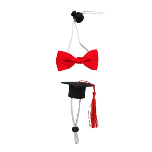 Didiseaon 2 Stück Verstellbares Haustier-kostümset aus Filz mit Doktorhut und Roter Schleife Passend für Hamster Meerschweinchen Ratten und Kleine Haustiere für Partys und Feiertage Didiseaon 2 Stück Verstellbares Haustier-kostümset aus Filz mit Doktorhut und Roter Schleife Passend für Hamster Meerschweinchen Ratten und Kleine Haustiere für Partys und Feiertage von Didiseaon