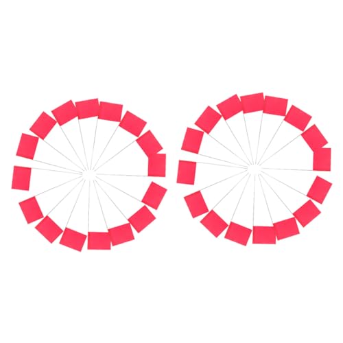 Didiseaon 30 Stück Teiliges Markierungsflaggen mit Robusten Stahlpfählen für Garten und Baustelle Leuchtend Rote Vermessungs und Bewässerungsfahnen zur Klaren Kennzeichnung von Sprinklern Didiseaon 30 Stück Teiliges Markierungsflaggen mit Robusten Stahlpfählen für Garten und Baustelle Leuchtend Rote Vermessungs und Bewässerungsfahnen zur Klaren Kennzeichnung von Sprinklern von Didiseaon