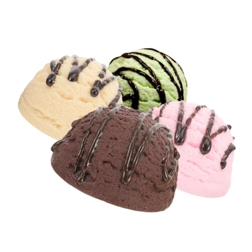 Didiseaon 4 Stück Eismodell Simulationseis Zapfen Wanne Party klein dekostecker gefälschte Eiskugeln simulierte Eiskugeln -Requisiten Eiskugeln-Vitrine-Requisite PVC von Didiseaon