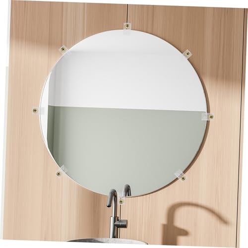 Didiseaon 50 Stück Teiliges Transparente Glashalter Clips aus Kunststoff Stabile Halterung für Glasplatten und Spiegel Einfache Montage ohne Bohren Geeignet für Möbel Türen und Wände von Didiseaon