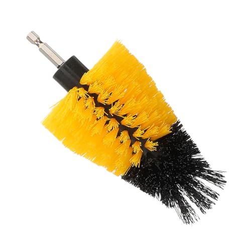 Didiseaon Akkuschrauber Bohrbürsten aufsatz Gelb Leistungsstarke Reinigung für Auto Küche Bad Ecken Fugen Vielseitiger Bürstenkopf Kompatibel mit Polierscheiben von Didiseaon