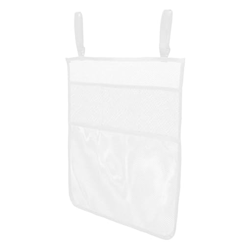 Didiseaon Atmungsaktiver Mesh aufbewahrungsbeutel mit Mehrfachfächern Wand Türhänger Vielseitiger Organizer für Kleidung und Haushaltsgegenstände Platzsparend und Leicht Zugänglich Weiß von Didiseaon