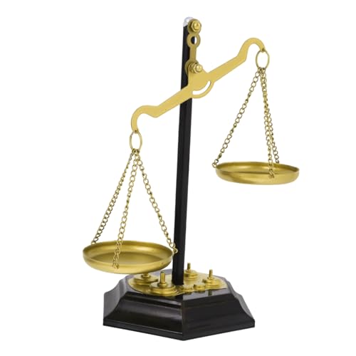 Didiseaon Balance Scale Ornament Miniatur-Vintage- Dekorate dekorative Balkenwaage alte Wohndekoration Tisch dekorative Ausgleichswaage Skalendekoration Waageskala Didiseaon Balance Scale Ornament Miniatur-Vintage- Dekorate dekorative Balkenwaage alte Wohndekoration Tisch dekorative Ausgleichswaage Skalendekoration Waageskala von Didiseaon