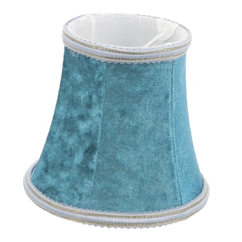 Didiseaon Blauer Retro Lampenschirm aus Stoff Lichtabdeckung für Wand Tischlampen Vintage Stofflampenschirm Einfach zu Reinigen Dekoratives Lichtzubehör für Gemütliche Wohnräume von Didiseaon