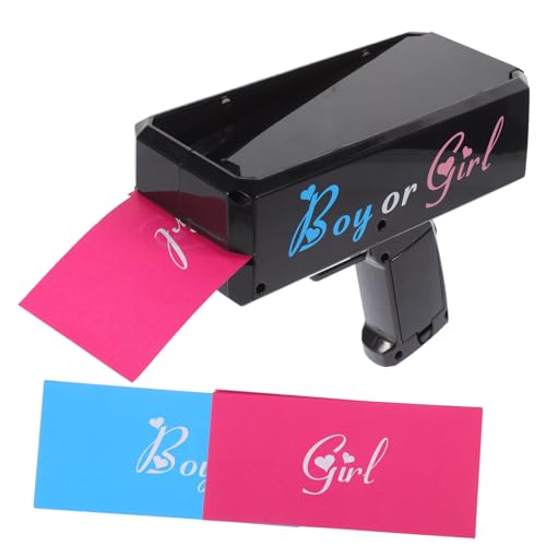 Didiseaon Gender Reveal Shooter Toy Goldener Geldspritzpistole Party Gadget für Shower Lustiges Partyspiel mit Auffälligem Design Geschenkidee für Erwachsene von Didiseaon