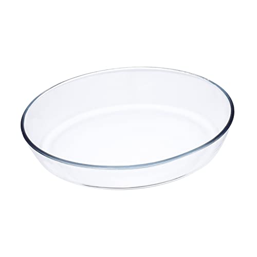 Didiseaon Hitzebeständige Glas backform Oval Transparente Backschale Ofenfest und Mikrowellengeeignet Spülmaschinenfest für Kuchen Aufläufe und Vielseitige Küchenanwendungen von Didiseaon