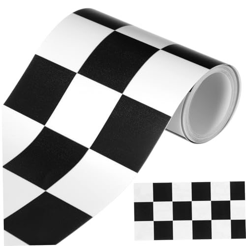 Didiseaon Kariertes Wandbordüren-sticker Vinyl Feuchtigkeitsbeständig Langlebig Nahtlos Klebend Vielseitig für Badezimmer Möbel Pinnwände Einfache Entfernung Dekorative Wandverzierung von Didiseaon