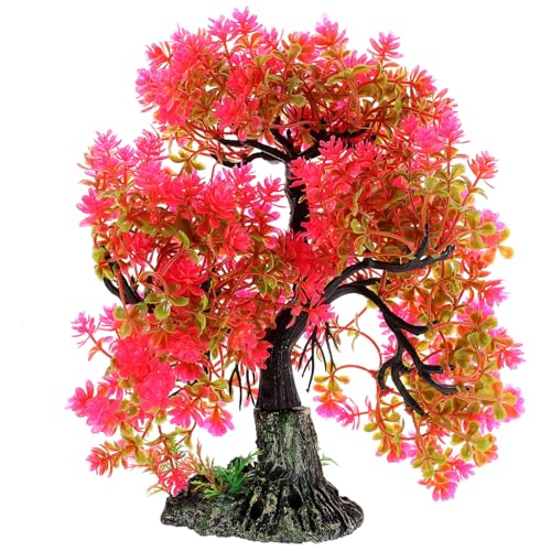 Didiseaon Künstlicher Aquariumbaum Fischbecken Dekoration Resin Baum Ornament Natürliche Optik Schadstofffrei Für Aquarien Landschaftsdeko Büro Zuhause von Didiseaon