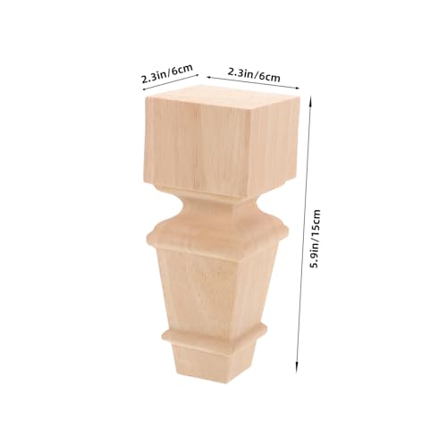 Didiseaon Massivholz Möbelbeine Runde Schrankfüße aus Holz Robuste Möbelbeine Ersatz für Sofa Kommode und Tisch Stabile Füße aus Naturholz für Möbelverstärkung von Didiseaon