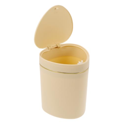 Didiseaon Mini Tischmülleimer mit Pressfunktion Kompakter Kleiner Abfalleimer für Küche Büro Bad Vielseitiger Desktop Kosmetikeimer für Wohnzimmer Schlafzimmer Auto Platzsparend und von Didiseaon