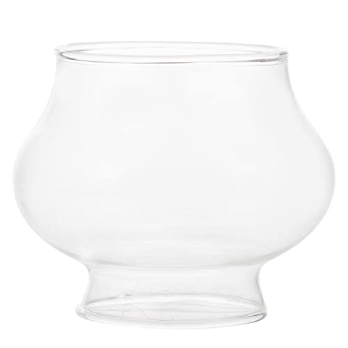 Didiseaon Öllampe Ersatzglas Petroleumlampe Lampenglas 2 Stücke Stil 1 Transparente Windlichtglas für Öllampe Lotus Kerzenständer Kerzenhalter Windlichter Gläser Tempel Party Zuhause von Didiseaon