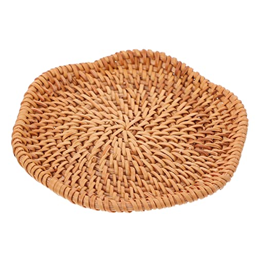 Didiseaon Rattan Gewebter Kleiner Handgewebter Rattan Untersetzer Seegras Coasters Wasser Hyacinth Coaster Händler Handgefertig von Didiseaon