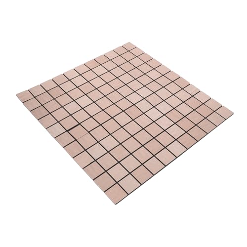 Didiseaon Selbstklebende Aluminium Fliesen Metall Rückwand Fliesen Aufkleber Wasserfeste Backsplash Mosaik DIY Küchen und Badezimmer Wanddeko Einfache Montage Modernes Wandpaneel von Didiseaon