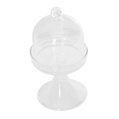 Didiseaon Transparente Dessertplatte aus Kristallglas Multifunktionaler Kuchenteller mit Staubschutz Haushalts-servierplatte für Kuchen Snacks Trockene Früchte Kleine Hochwertige Didiseaon Transparente Dessertplatte aus Kristallglas Multifunktionaler Kuchenteller mit Staubschutz Haushalts-servierplatte für Kuchen Snacks Trockene Früchte Kleine Hochwertige von Didiseaon
