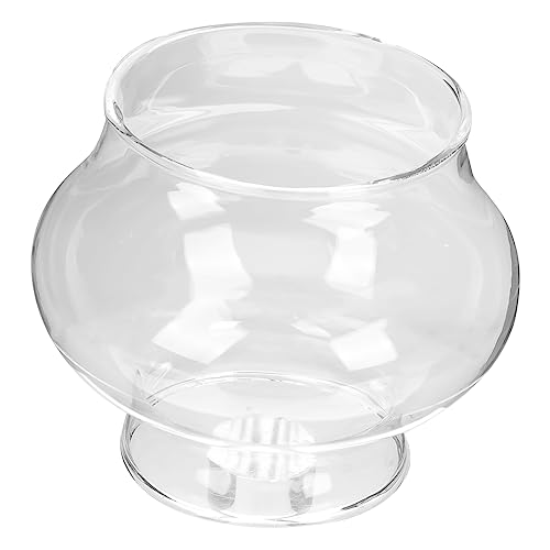 Didiseaon Transparenter Glasschornstein für Öllampe Winddichter Lampenschirm aus Bruchsicherem Ersatz für Vintage Petroleumlampe Praktischer Lampenkamin für Sichere Beleuchtung von Didiseaon