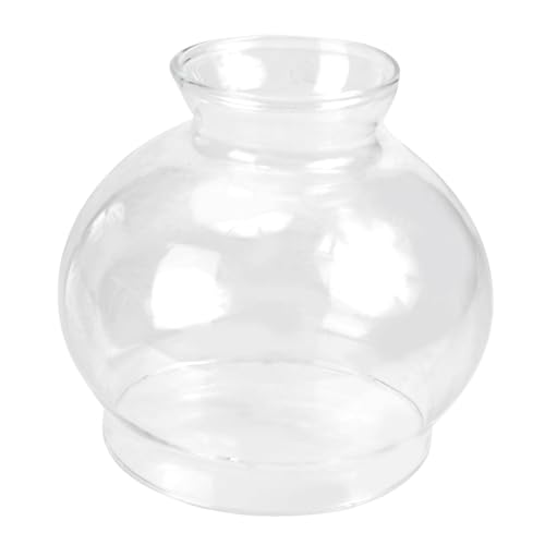 Didiseaon Transparenter Windgeschützter Lampenschirm aus Hochwertigem Glas für Öllampen und Petroleumlampen Retro Stil Sicherer Kerosinlampenschutz Großer Lampenglas Schirm für Tempel und von Didiseaon