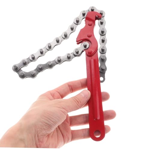 Didiseaon Verstellbarer Ölfilterschlüssel mit Robustem Stahl Ketten design für Einfache Anpassung Langlebiges Ölfilter werkzeug für Auto Motorradfilter Effizientes Schraubenschlüssel von Didiseaon