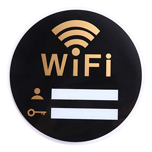 Didiseaon Deko Wlan-Passwortschild Acryl Netzwerkabdeckung Kostenloser Wlan-Passwort-Wandaufkleber Selbstklebendes Wlan-Schild für Zuhause Oder Öffentliche Orte (7 87 X 7 87 Zoll) Aufkleber von Didiseaon