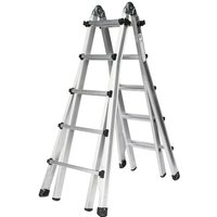 Teleskopleiter 4-teilig ohne Traverse 4x5 Sprossen von MUNK
