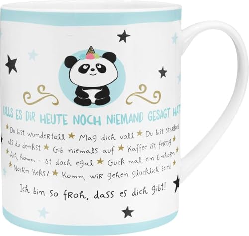 Hope & Gloria XL-Tasse Motiv "Falls" | Große Tasse aus Porzellan, Jumbo-Tasse, 60 cl, Tasse mit Spruch | Geschenk, Tasse lustig | 45756 von Sheepworld