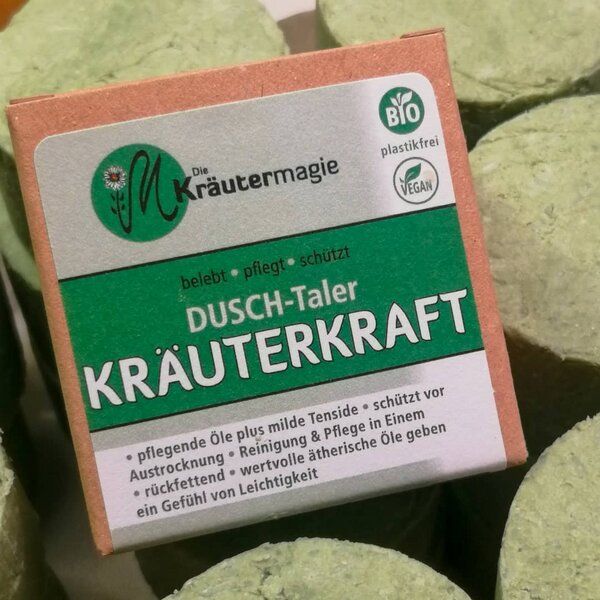 Die Kräutermagie Dusch-Taler Kräuterkraft 75g von Die Kräutermagie