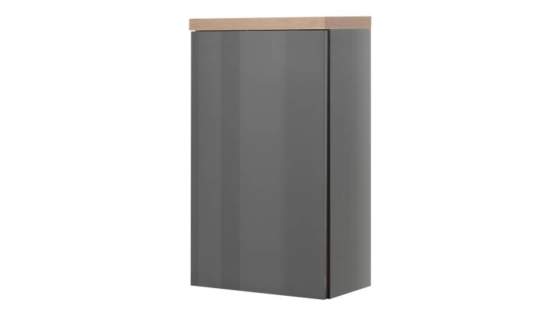 Bad Hängeschrank grau hochglanz - Eiche 40 cm - MUNDI Bad Hängeschrank grau hochglanz - Eiche 40 cm - MUNDI von Die Möbelfundgrube