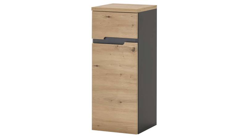 Bad Unterschrank Artisan Eiche - grau 30 cm - MEMPHIS von Die Möbelfundgrube