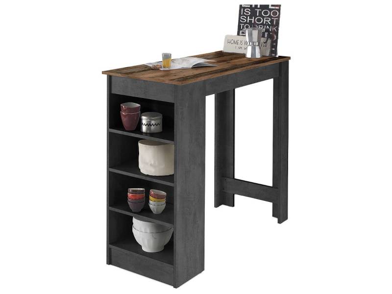 Bartisch Old Style - Beton 115 x 50 cm rechteckig - MOJITO Bartisch Old Style - Beton 115 x 50 cm rechteckig - MOJITO von Die Möbelfundgrube