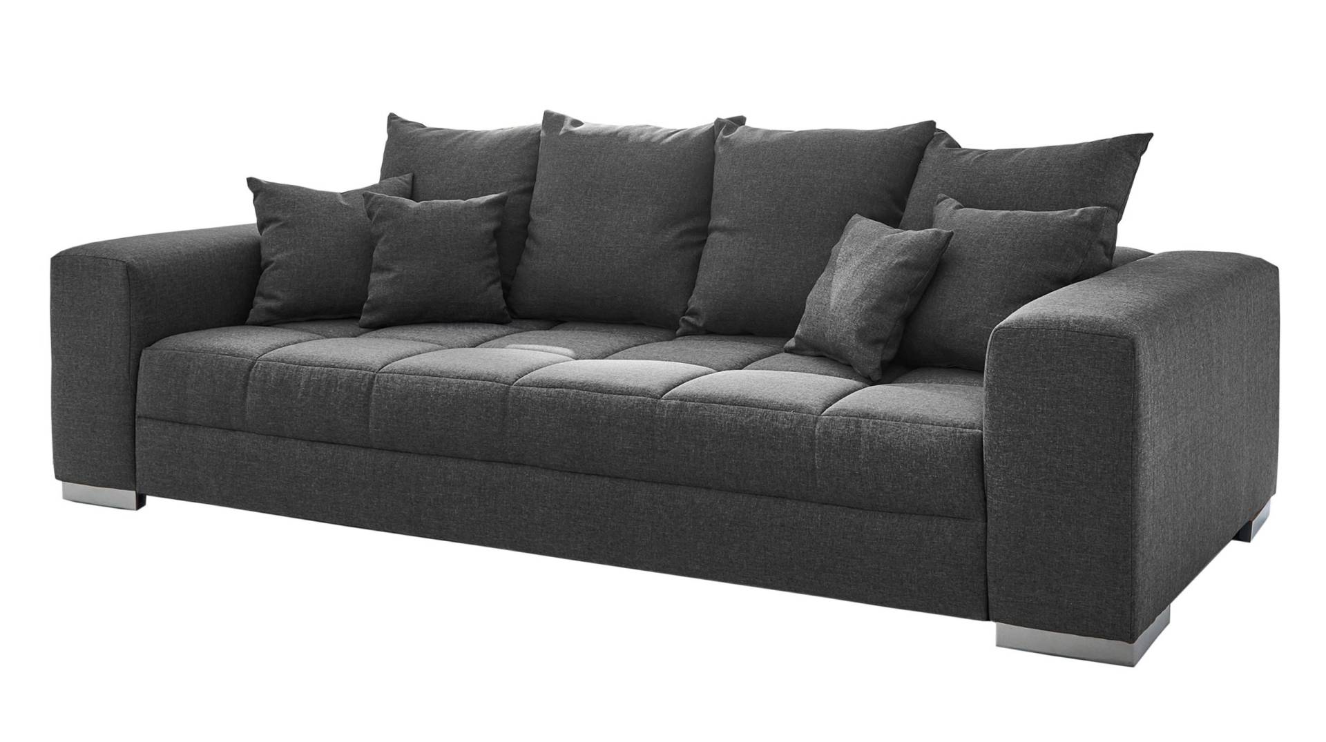 Big Sofa grau 254 cm - Nosagunterfederung - BORNEO Big Sofa grau 254 cm - Nosagunterfederung - BORNEO von Massivart