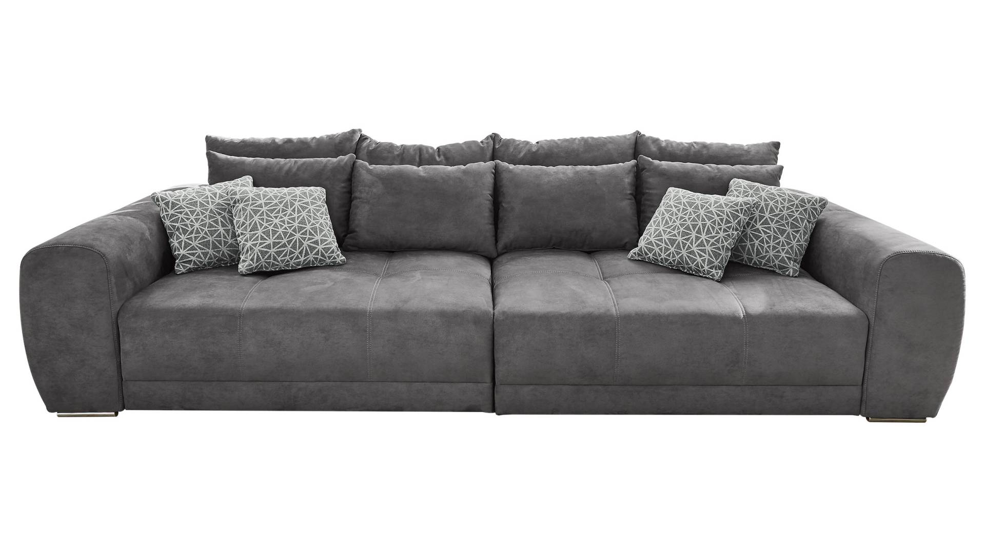 Big Sofa mit Federkern grau 306 cm - MOLDAU Big Sofa mit Federkern grau 306 cm - MOLDAU von Massivart