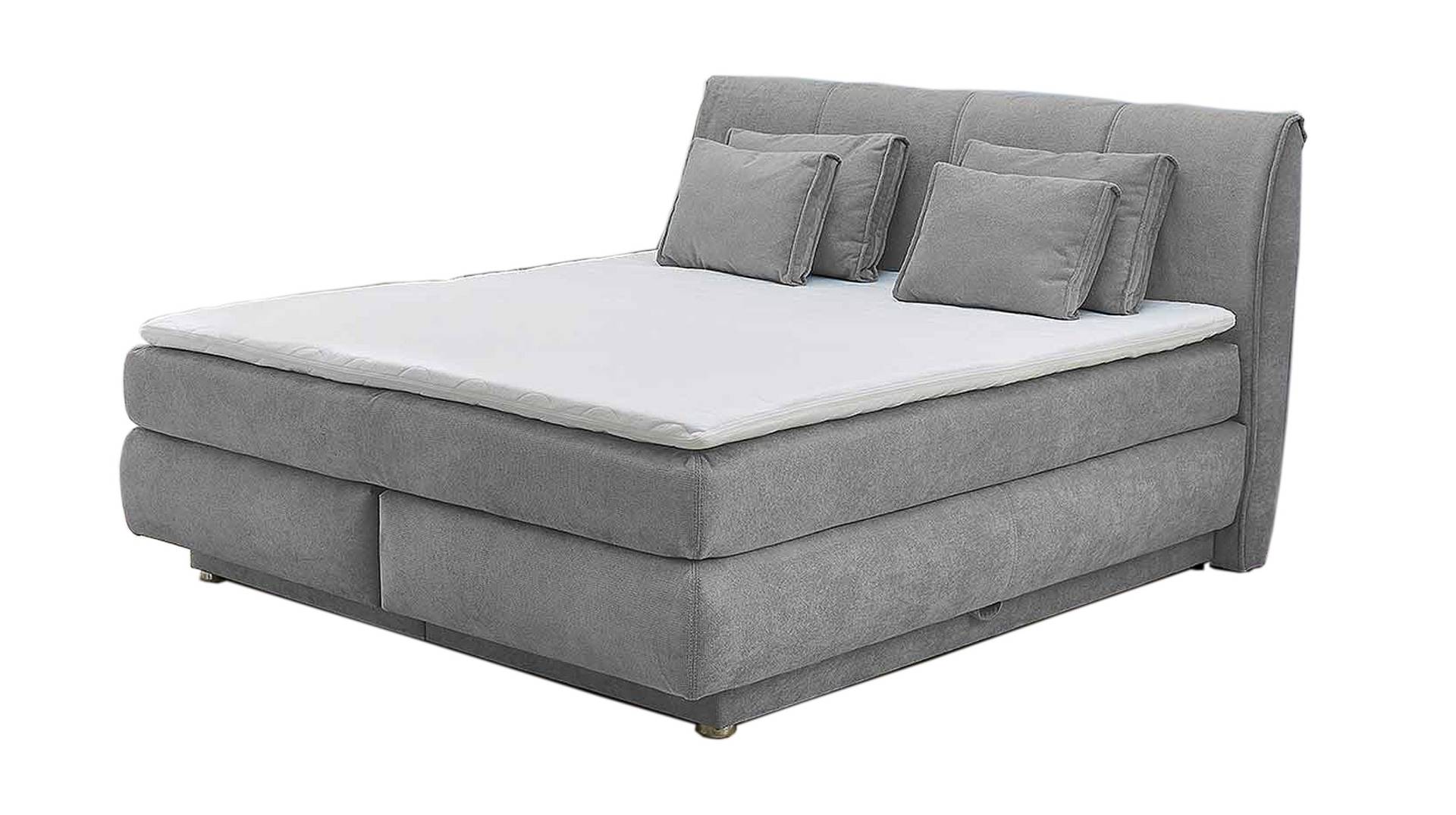 Boxspringbett 180 x 200 cm - H3/H4 grau Bettkasten - CARLA Boxspringbett 180 x 200 cm - H3/H4 grau Bettkasten - CARLA von Die Möbelfundgrube