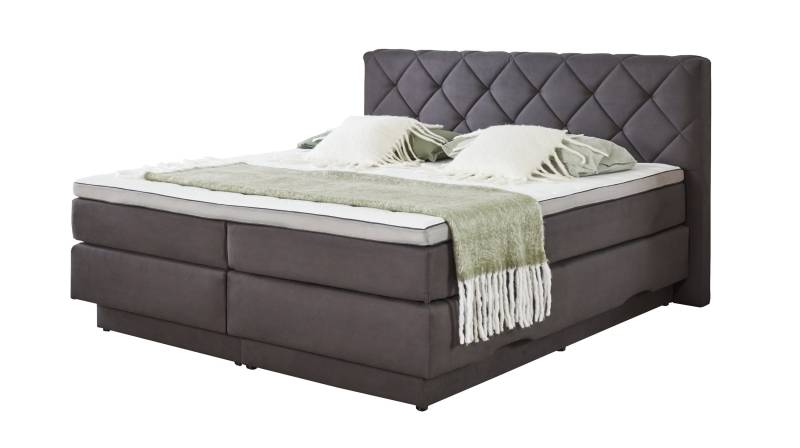 Boxspringbett 180 x 200 cm Stoffbezug anthrazit - AMARILLO Boxspringbett 180 x 200 cm Stoffbezug anthrazit - AMARILLO von Die Möbelfundgrube