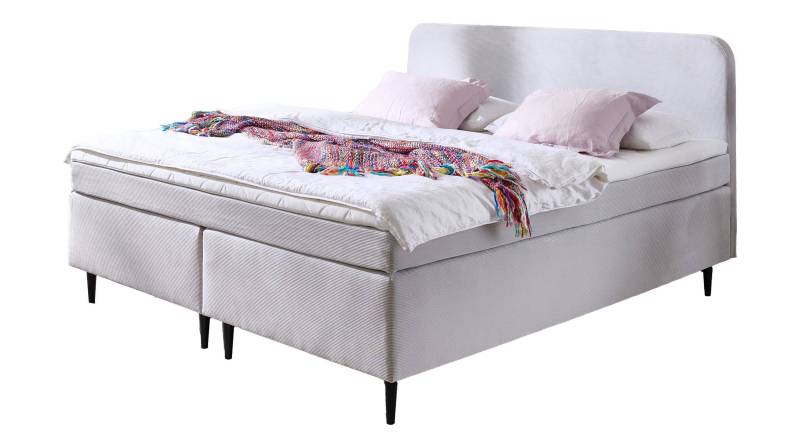 Boxspringbett 180 x 200 cm grau Feincord - VILLACH von Massivart