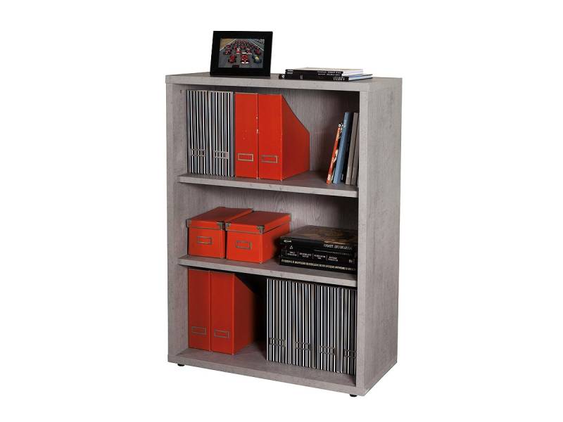 Bücherregal Betonoptik 82 cm x 112 cm - 2 Böden - DISEGNO von Die Möbelfundgrube