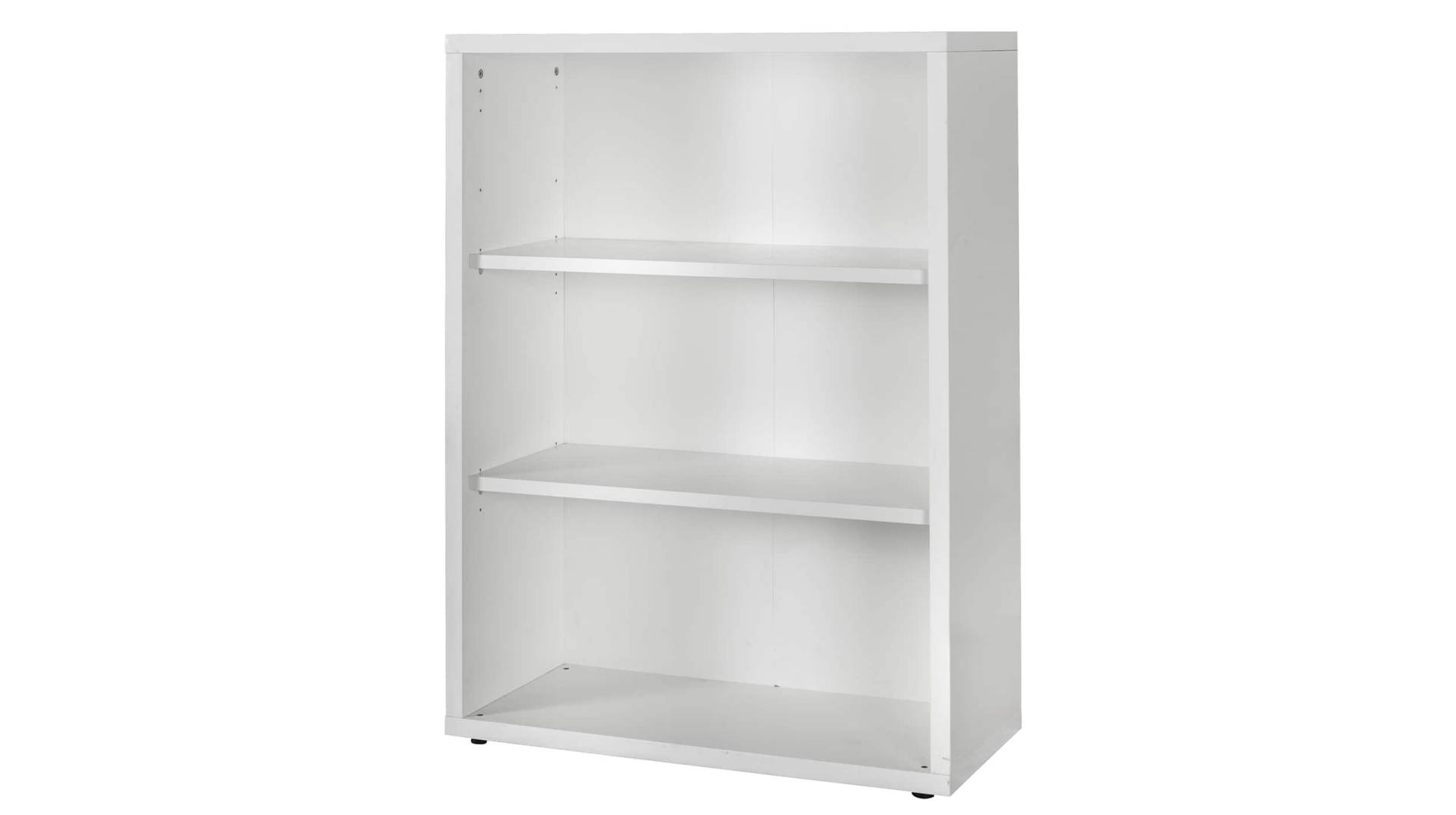 Bücherregal Büroregal weiß hochglanz 82 x 112 cm - DISEGNO von Die Möbelfundgrube