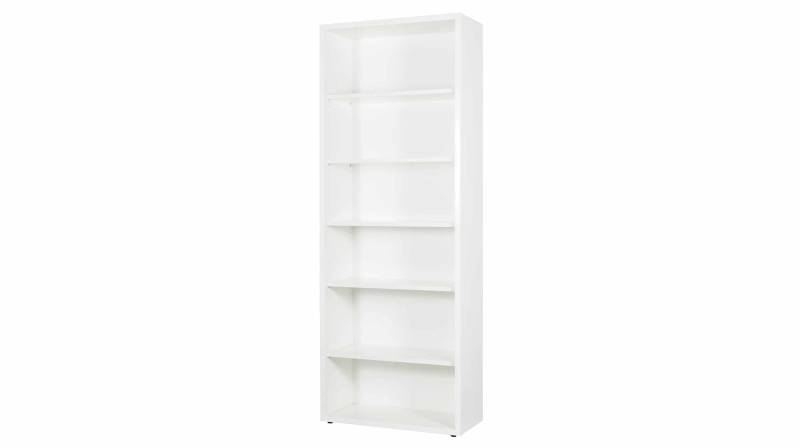 Bücherregal Büroregal weiß hochglanz 82 x 217 cm - DISEGNO von Die Möbelfundgrube