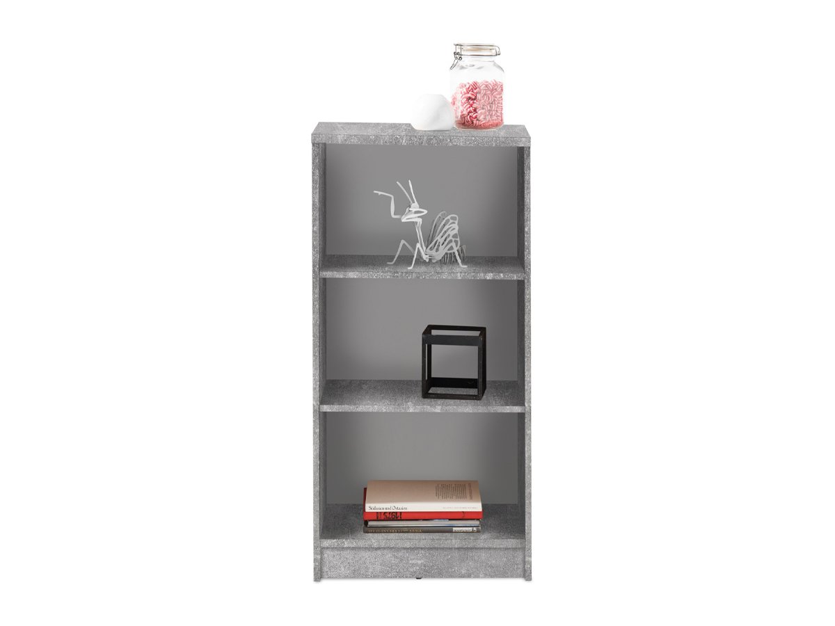 Bücherregal Standregal Betonoptik - weiß 54 x 111 cm - 2 Einlegeböden - OPTIMUS Bücherregal Standregal Betonoptik - weiß 54 x 111 cm - 2 Einlegeböden - OPTIMUS von Die Möbelfundgrube
