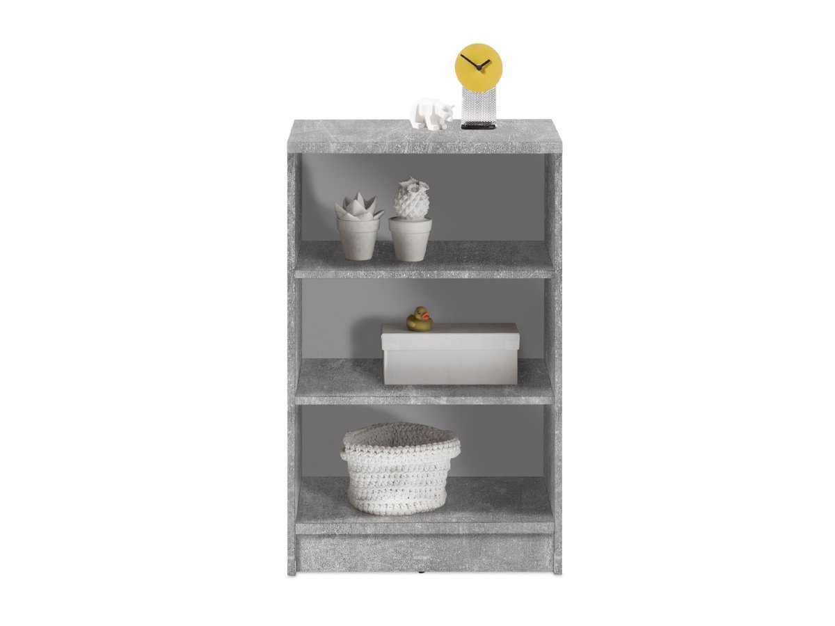 Bücherregal Standregal Betonoptik - weiß 54 x 86 cm - 2 Einlegeböden - OPTIMUS Bücherregal Standregal Betonoptik - weiß 54 x 86 cm - 2 Einlegeböden - OPTIMUS von Die Möbelfundgrube