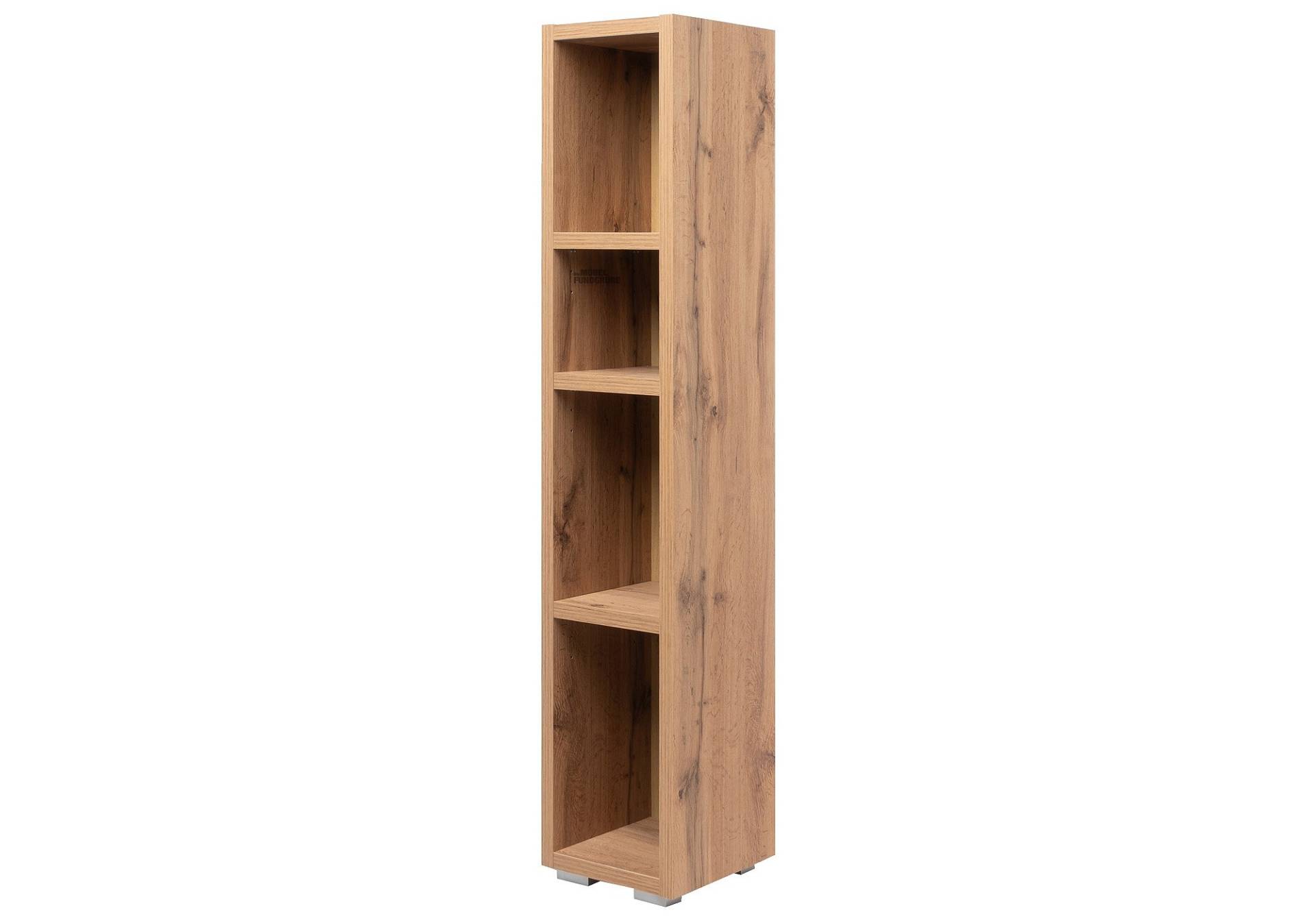 Bücherregal Standregal Honig Eiche 25 x 131 cm - IMAGE von Die Möbelfundgrube