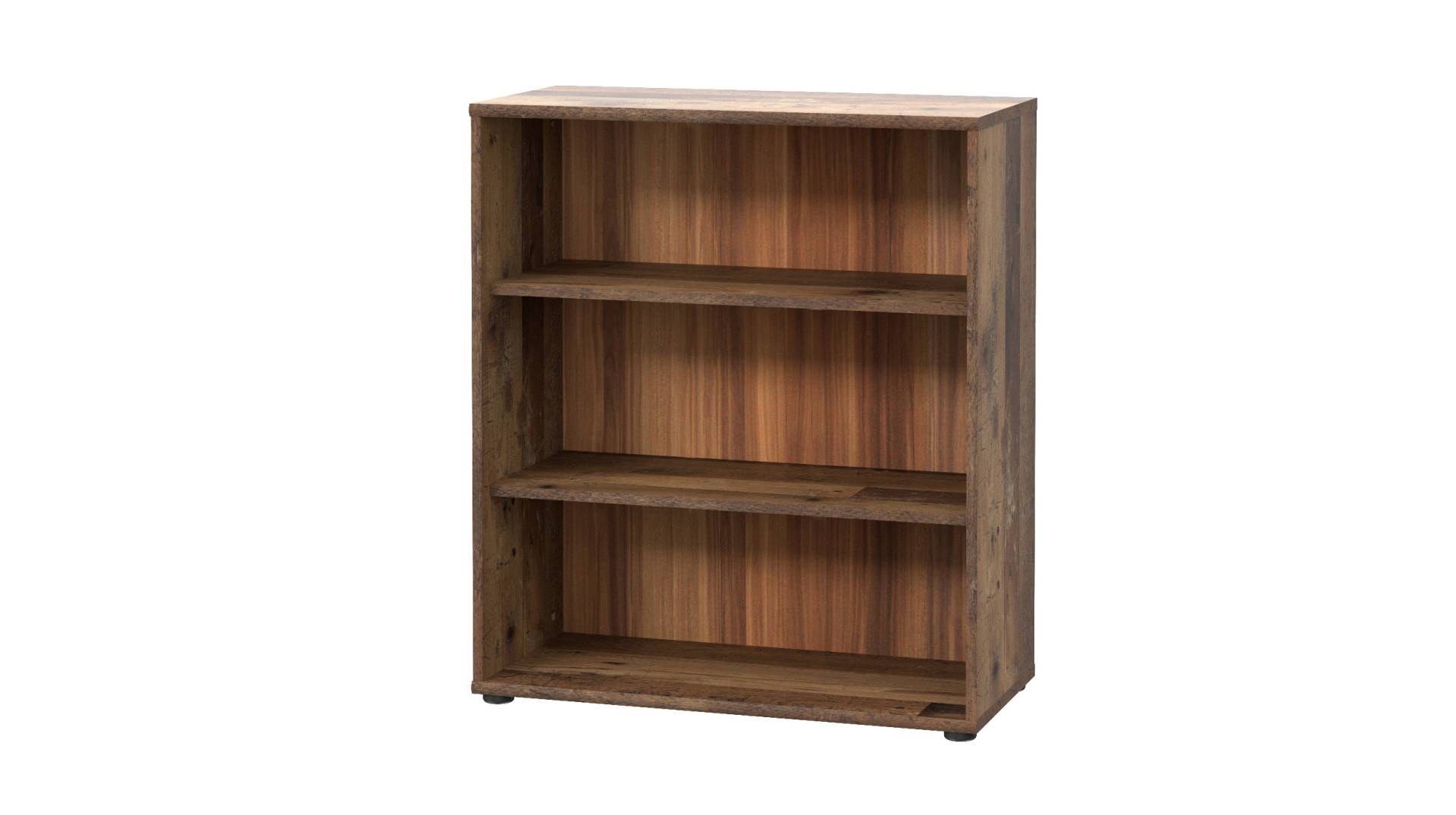 Bücherregal Standregal Old Wood B 74 x H 86 cm - TEMPRA von Die Möbelfundgrube