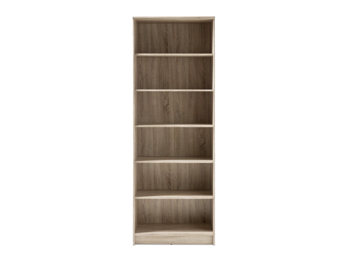 Bücherregal Standregal Sonoma Eiche 72 x 198 cm - 5 Einlegeböden - OPTIMUS von Die Möbelfundgrube