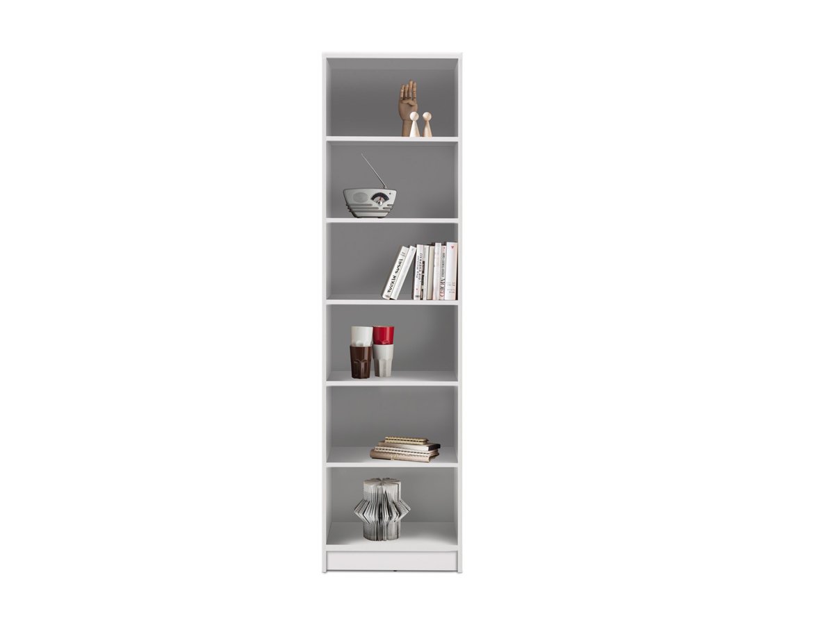Bücherregal Standregal weiß 54 x 198 cm - 5 Einlegeböden - OPTIMUS Bücherregal Standregal weiß 54 x 198 cm - 5 Einlegeböden - OPTIMUS von Die Möbelfundgrube
