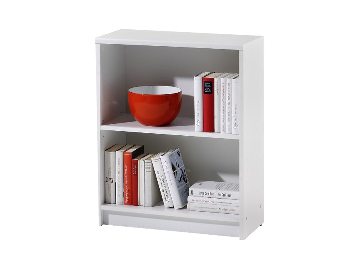 Bücherregal Standregal weiß 60 x 78 cm - 1 Einlegeboden - LILLY von Die Möbelfundgrube